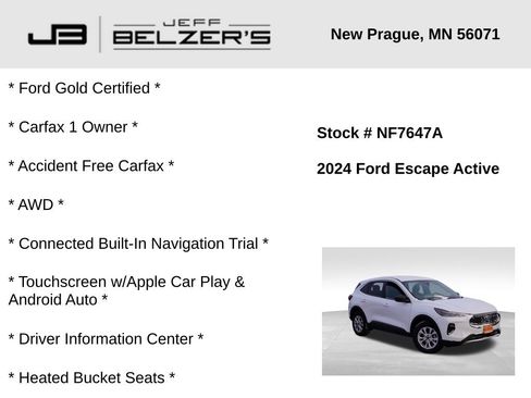 Certified 2024 Ford Escape Active w/ Tech Pack #1 image 2