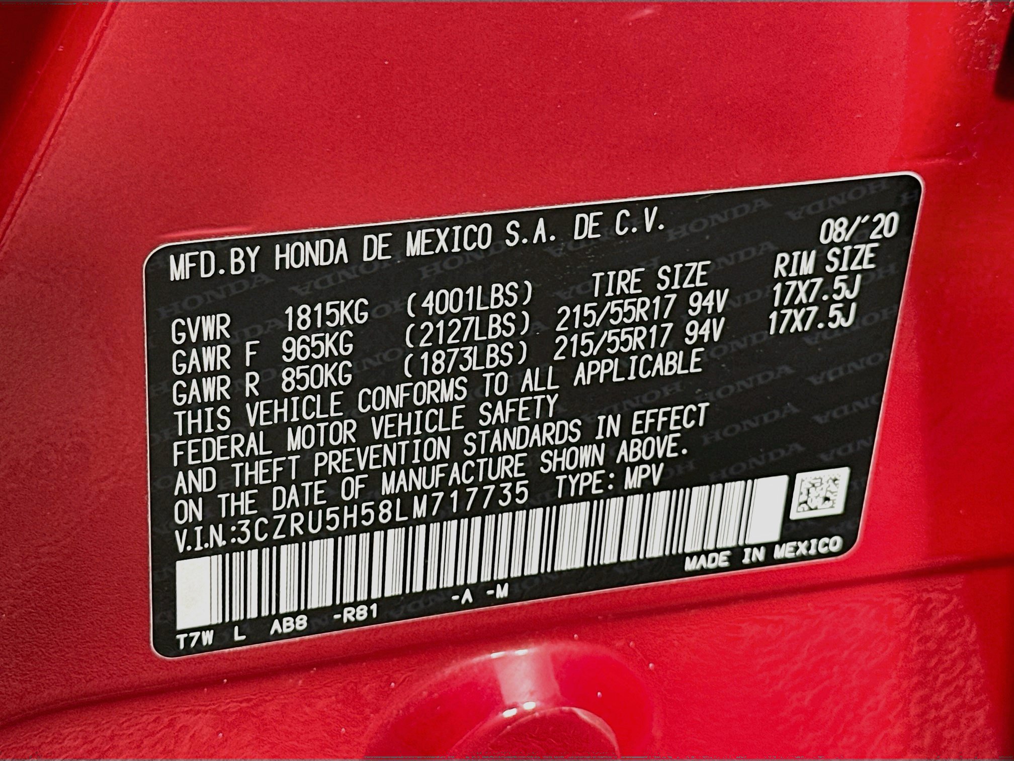 Used 2020 Honda HR-V EX image 12