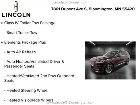 Certified 2022 Lincoln Aviator Reserve w/ Elements Package Plus image 9