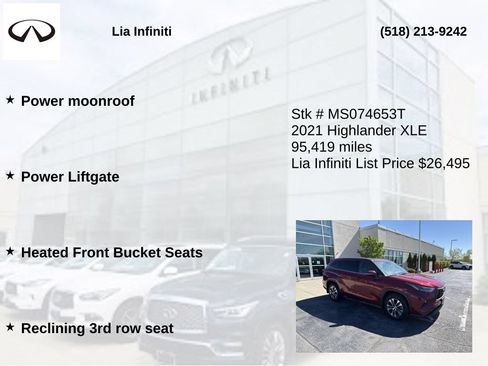 Used 2021 Toyota Highlander XLE AWD/4WD image 5