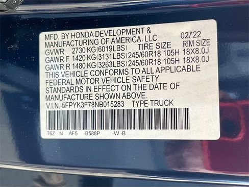 Used 2022 Honda Ridgeline RTL-E image 33