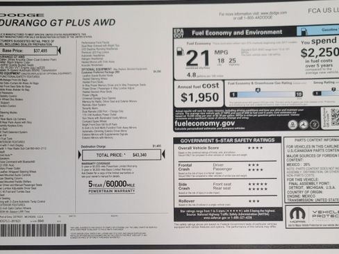 Used 2020 Dodge Durango GT image 1