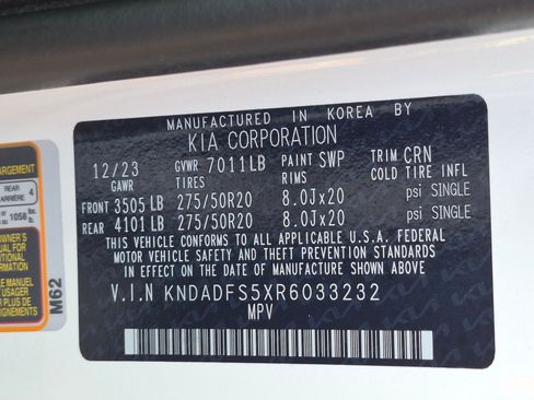 Used 2024 Kia EV9 Land AWD/4WD image 34