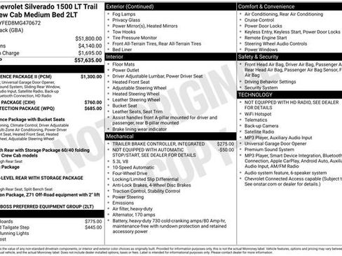 Used 2021 Chevrolet Silverado 1500 LT Trail Boss w/ Convenience Package II AWD/4WD image 6
