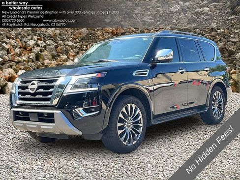 Used 2021 Nissan Armada Platinum w/ Captain's Chairs Package RWD image 1