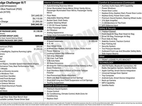 Used 2023 Dodge Challenger R/T w/ Blacktop Package image 2