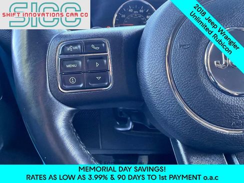 Used 2018 Jeep Wrangler Unlimited Rubicon w/ Connectivity Group AWD/4WD image 13