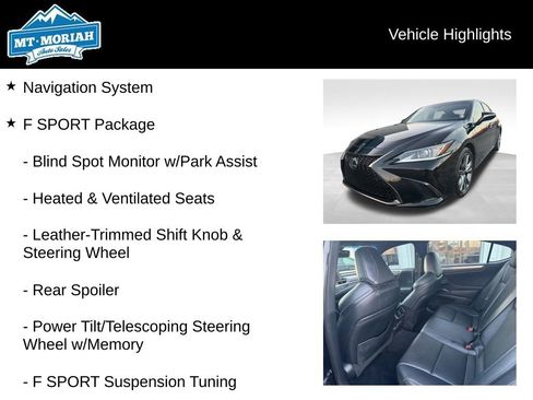 Used 2021 Lexus ES 350 F Sport w/ Accessory Package image 4