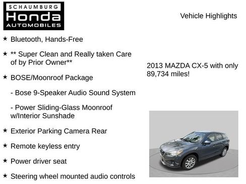Used 2013 MAZDA CX-5 Touring w/ Bose & Moonroof Pkg AWD/4WD image 7