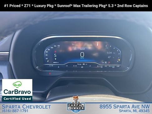 Certified 2024 Chevrolet Tahoe Z71 w/ Luxury Package AWD/4WD image 13