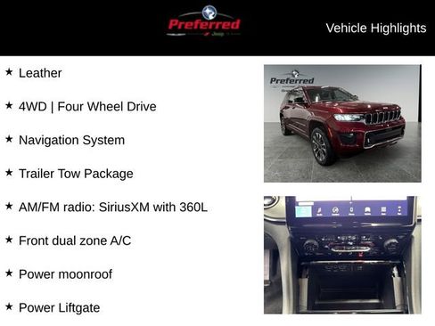 New 2025 Jeep Grand Cherokee Overland image 11