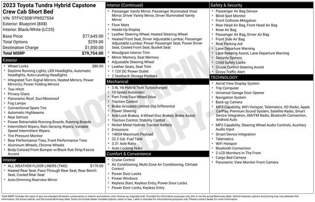 Used 2023 Toyota Tundra Capstone AWD/4WD image 34