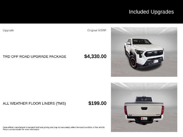 Certified 2025 Toyota Tacoma TRD Off-Road w/ TRD Off Road Upgrade Package AWD/4WD image 5