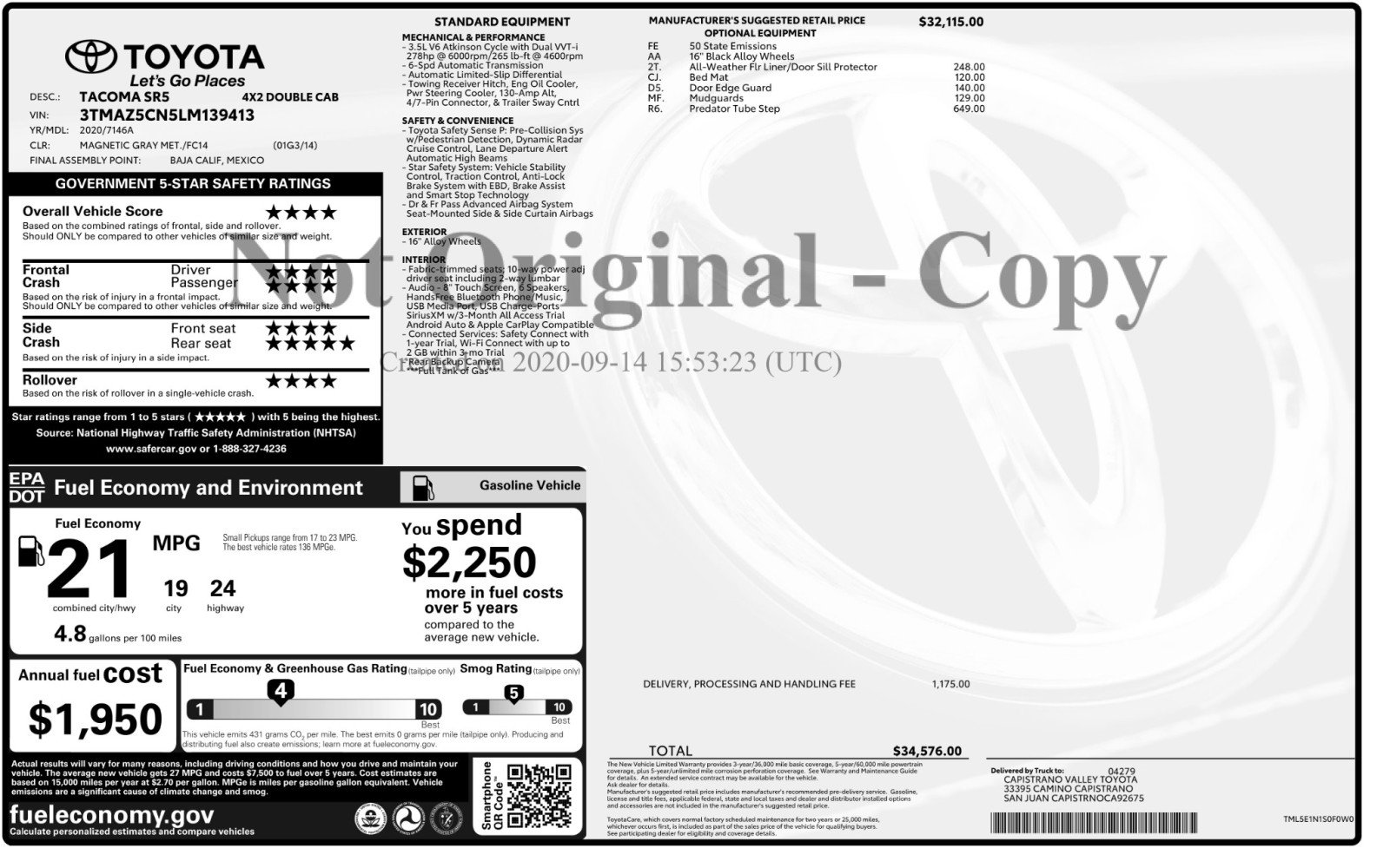 Used 2020 Toyota Tacoma SR5 RWD image 47