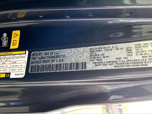 Used 2021 Jeep Gladiator Overland w/ Popular Equipment Package image 8