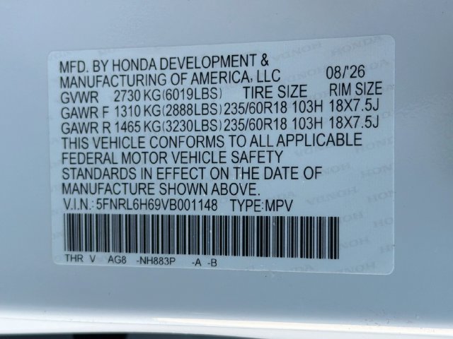 New 2027 Honda Odyssey EX-L image 32