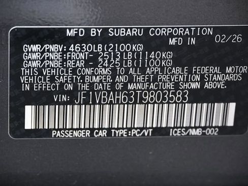 New 2026 Subaru WRX Premium AWD/4WD image 20