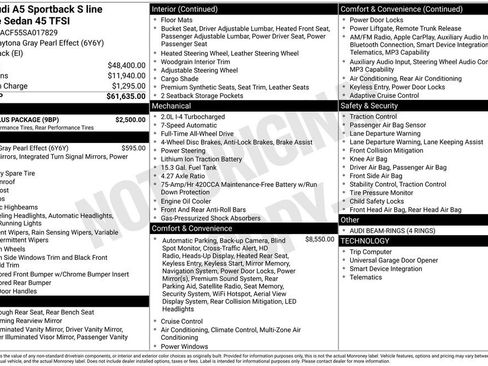 Used 2025 Audi A5 2.0T Prestige w/ S Line Plus Package image 13