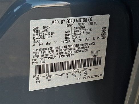 New 2025 Ford Maverick XLT w/ Equipment Group 301A image 17