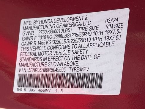 Certified 2024 Honda Odyssey Touring image 32