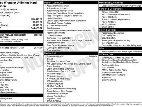 Used 2017 Jeep Wrangler Unlimited Rubicon AWD/4WD image 1