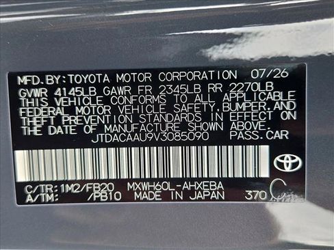 New 2027 Toyota Prius LE FWD image 18