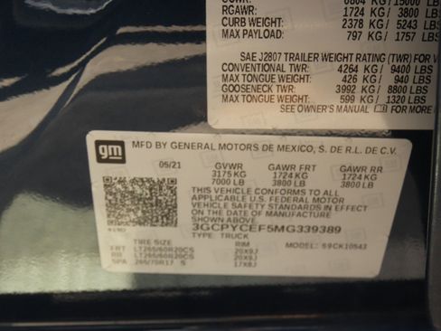 Used 2021 Chevrolet Silverado 1500 Custom Trail Boss image 31