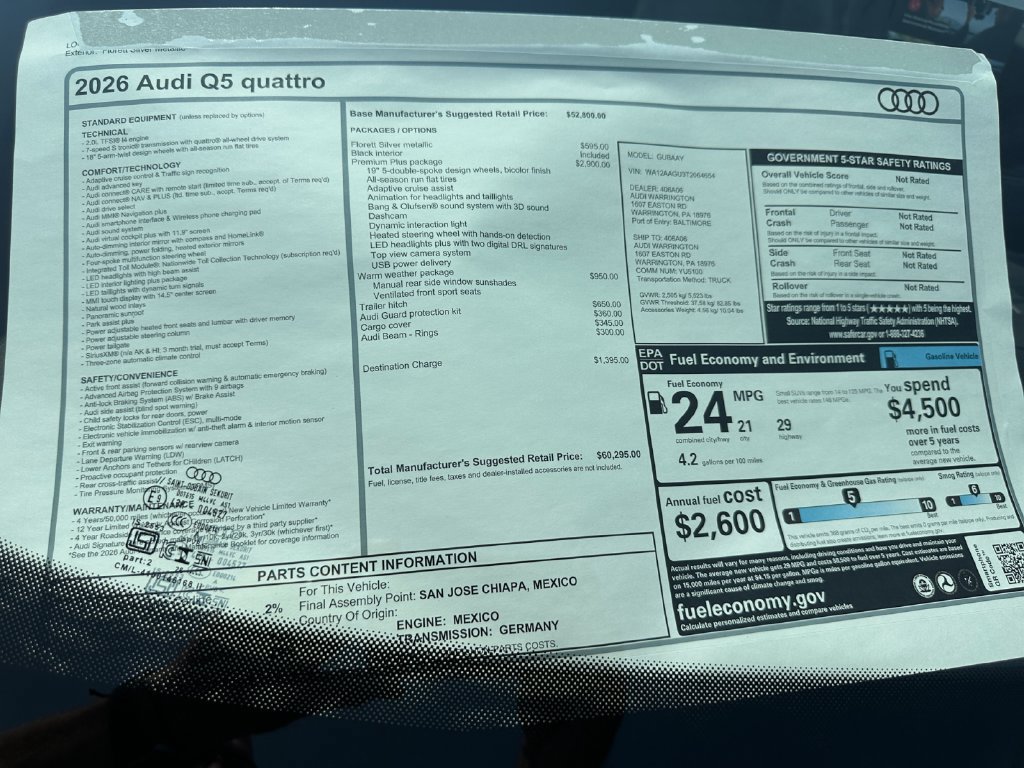 New 2026 Audi Q5 Premium Plus AWD/4WD image 33