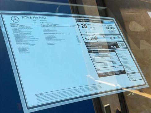 New 2026 Mercedes-Benz E 350 Sedan image 18