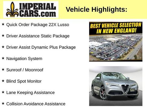 Used 2019 Alfa Romeo Stelvio Ti Lusso w/ Quick Order Package 22X Lusso AWD/4WD image 8