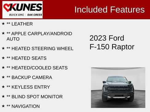 Used 2023 Ford F150 Raptor w/ Raptor Carbon Fibre Package AWD/4WD image 2
