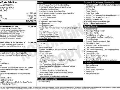 Used 2023 Kia Forte GT-Line w/ GT-Line Premium Package image 22