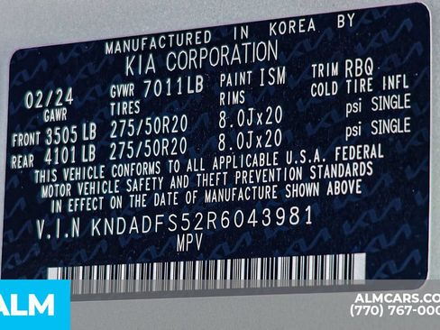 Used 2024 Kia EV9 Land AWD/4WD image 62