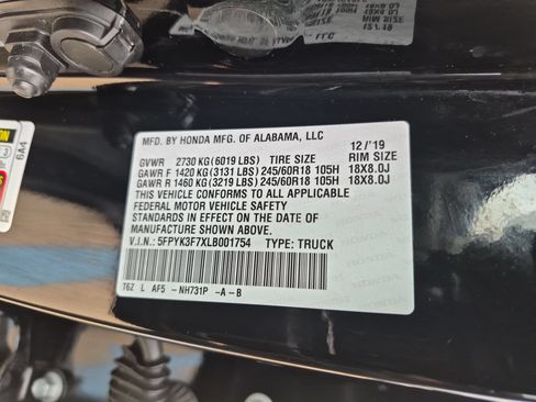 Used 2020 Honda Ridgeline RTL-E image 35