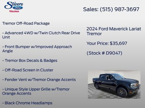 Used 2024 Ford Maverick Tremor w/ Tremor Off-Road Package AWD/4WD image 11