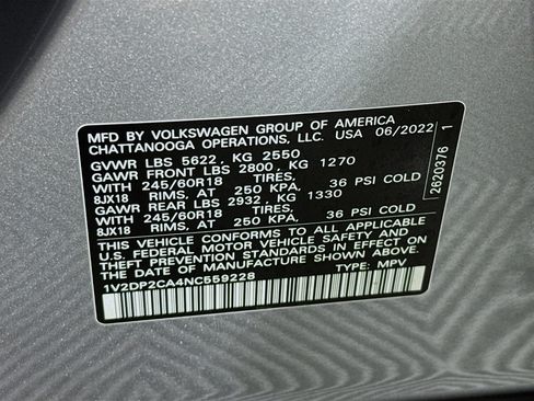 Used 2022 Volkswagen Atlas SE image 38