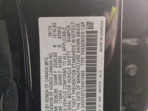 Certified 2025 Honda Civic LX image 28