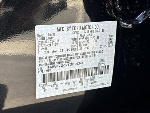 New 2026 Ford Explorer ST w/ Sun And Sound Package RWD image 29