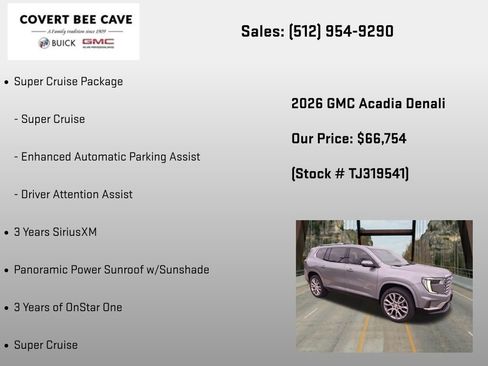 New 2026 GMC Acadia Denali AWD/4WD image 12