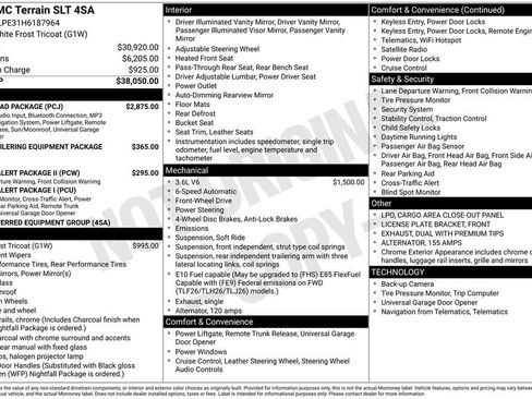 Used 2017 GMC Terrain SLT w/ Open Road Package image 40