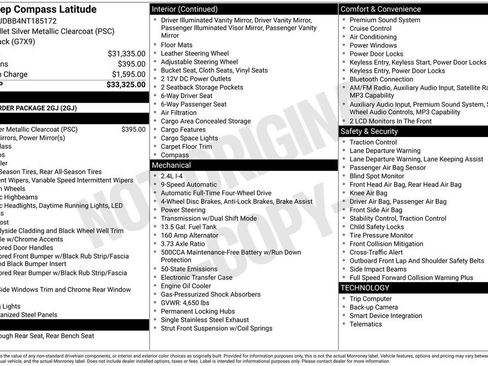 Certified 2022 Jeep Compass Latitude AWD/4WD image 40