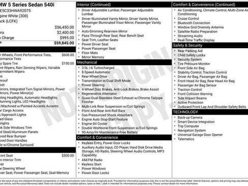 Used 2017 BMW 540i 540i image 5