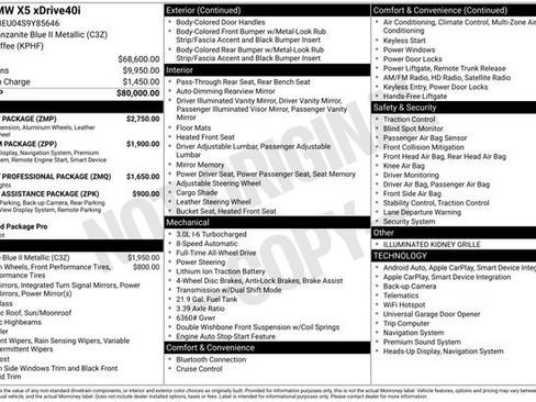 Used 2025 BMW X5 xDrive40i w/ M Sport Package AWD/4WD image 3