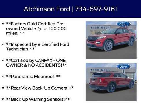 Certified 2022 Ford Explorer XLT w/ Equipment Group 202A image 4