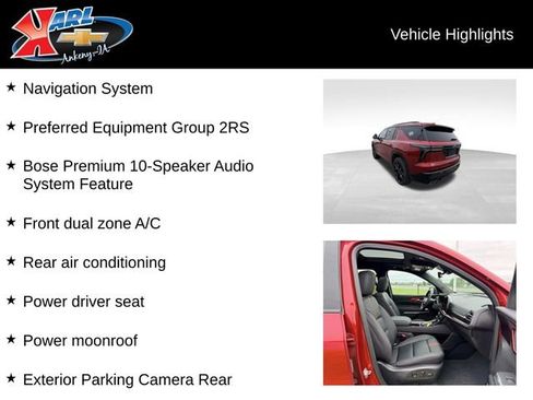 Certified 2024 Chevrolet Traverse RS AWD/4WD image 2
