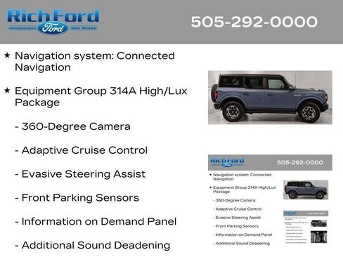 Certified 2024 Ford Bronco Outer Banks AWD/4WD image 34