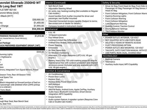 Used 2024 Chevrolet Silverado 2500 W/T w/ WT Convenience Package AWD/4WD image 50