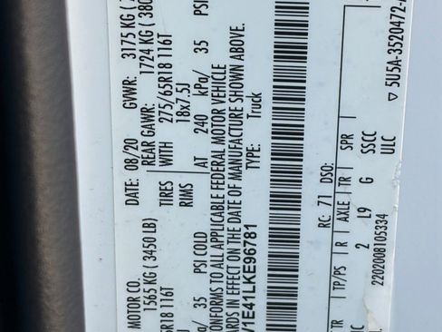 Used 2020 Ford F150 Lariat w/ Max Trailer Tow Package image 12