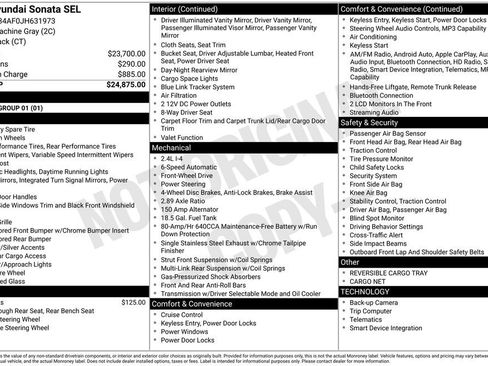 Used 2018 Hyundai Sonata SEL image 1