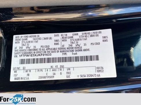Used 2018 Ford F150 XLT w/ Equipment Group 302A Luxury AWD/4WD image 30